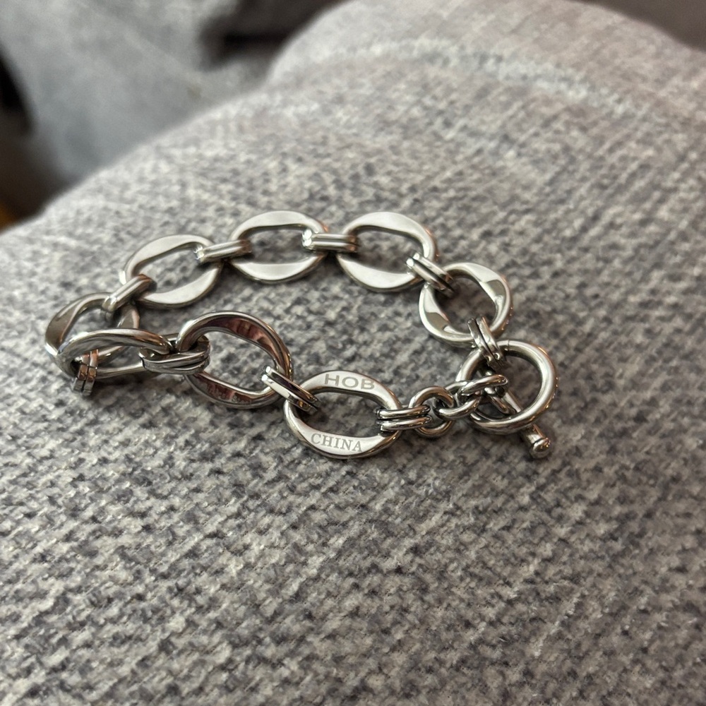 Vintage HOB  Silver Chain Link Bracelet